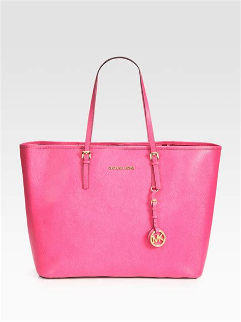 michael kors pink purse 2014|Michael Kors hot pink.